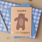 Verjaardagskaart A6 Happy Bear-thday! - Claire Paul