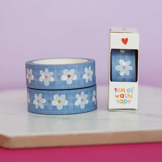 Nutmeg and Arlo Washi Tape - Daisy Checker Gingham
