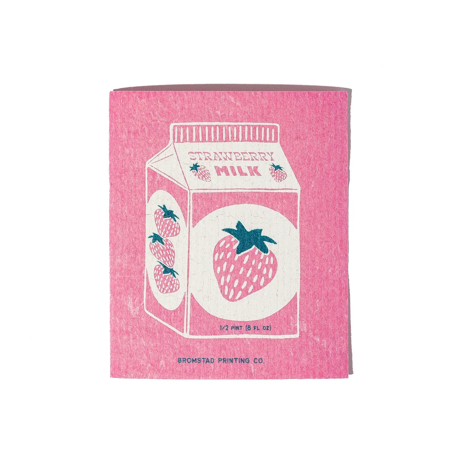 Vaatdoek Aardbeienmelk - Bromstad Printing Company