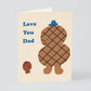 Vaderdagkaart Love you Dad - Wrap