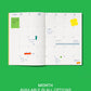 mishmash Undated A5 planner Time Block - Lemon