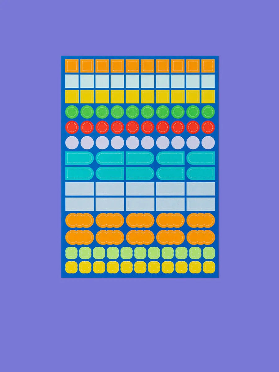 Mishmash Stickers - Shapes (5 vellen)