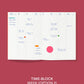 mishmash 2026 planner Time Block - Cherry
