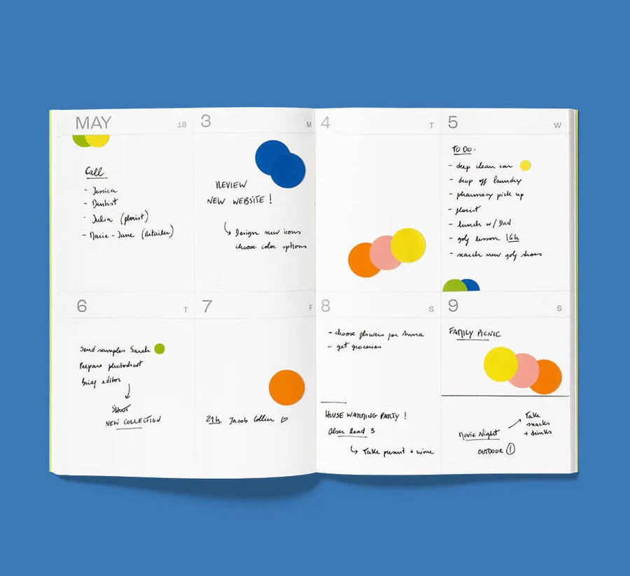 mishmash 2026/2027 Planner Frames - Lime