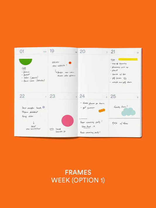 mishmash 25/26 Planner Frames - Cool Mint (PRE-ORDER)