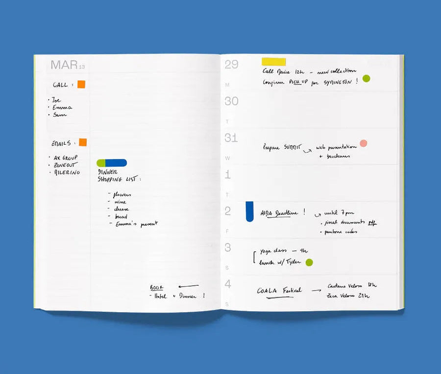 mishmash 2026/2027 Planner Notes - Blue