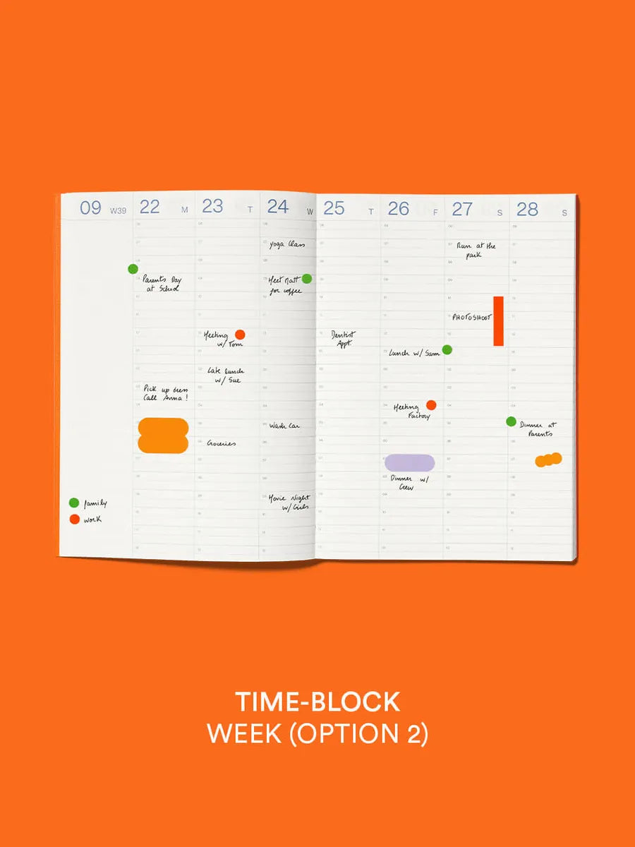 mishmash 25/26 Planner Time block - Cool Mint