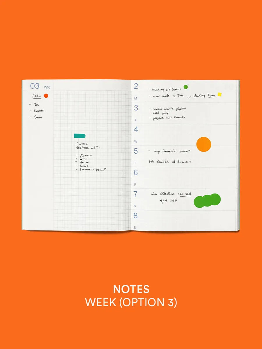 mishmash 25/26 Planner Notes - Cool Mint