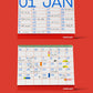 2027 Desk Planner Mishmash - Monthly