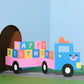 Uitklapbare verjaardagskaart Birthday Truck - Wrap