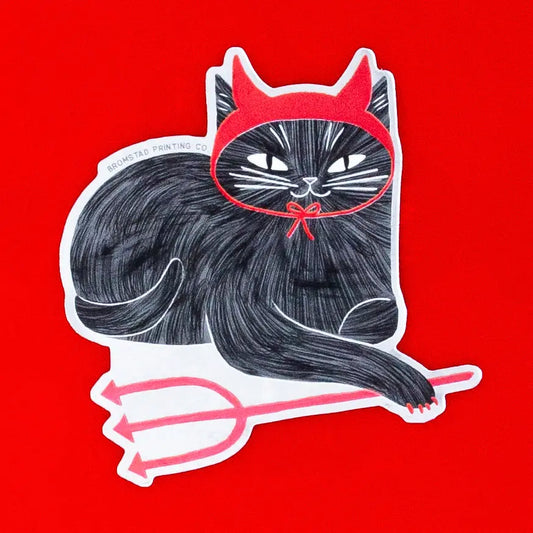 Sticker Duivelkat - Bromstad Printing Co.