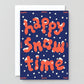 Wrap - Kerstkaart 'Happy Snow Time'