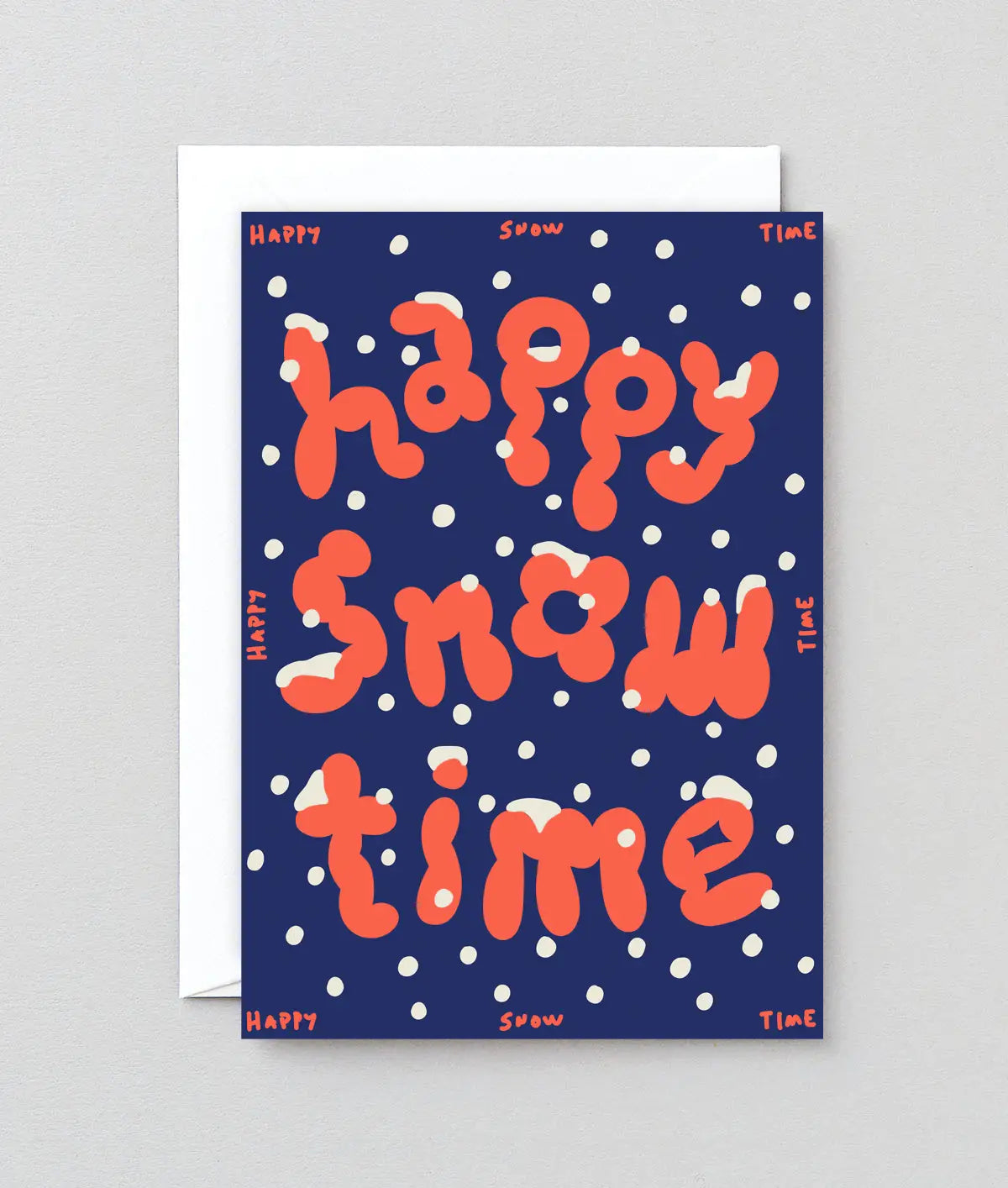 Wrap - Kerstkaart 'Happy Snow Time'