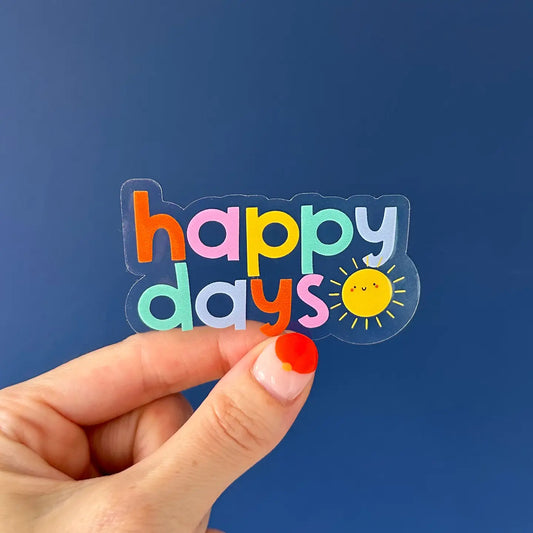 Nutmeg and Arlo Vinyl sticker - Happy Days