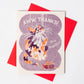 Bromstad Printing Co. - Risograph Wenskaart 'Aww, thanks!'