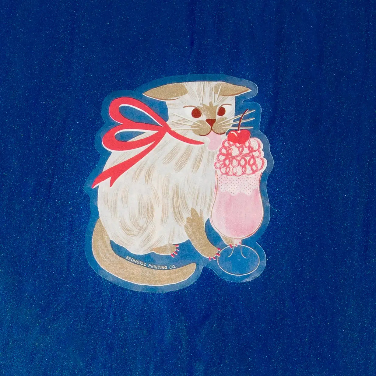 Sticker Milkshake Cat - Bromstad Printing Co.