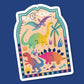 Dinosaur Scene - Sticker