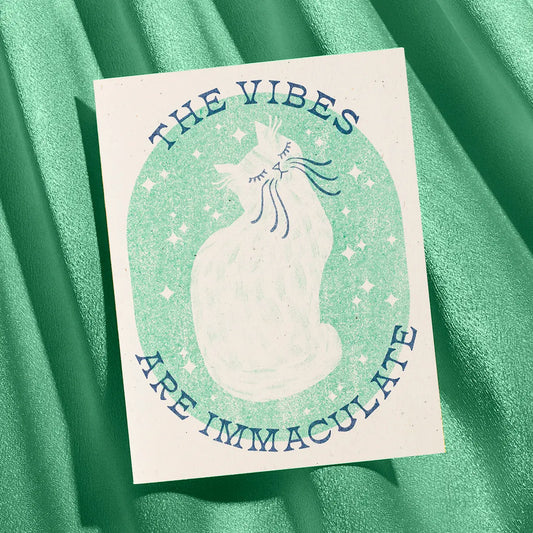 Wenskaart Immaculate Vibes - Bromstad Printing Co.