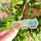 Bloemkolie Sticker - Strikdas besties