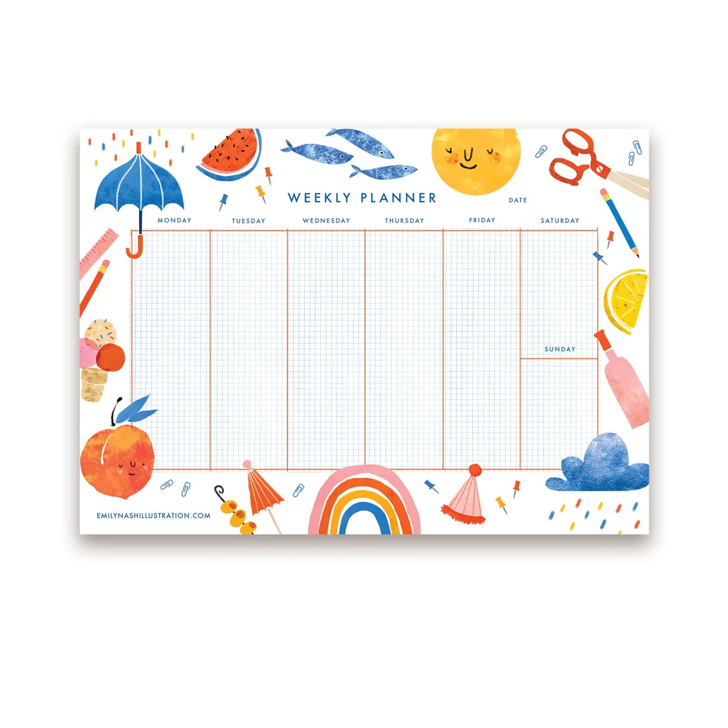 Emily Nash Illustrations - A4 Weekplanner