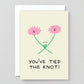 Wrap - Wedding card 'Tied the knot!' 