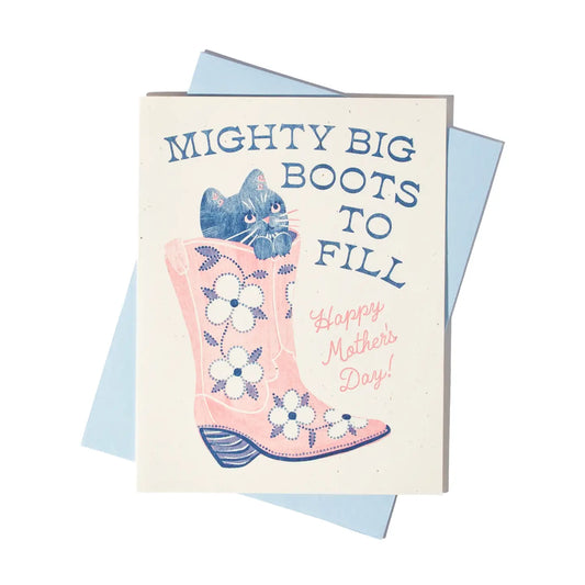 Moederdagkaart Mighty Boots - Bromstad Printing Co.