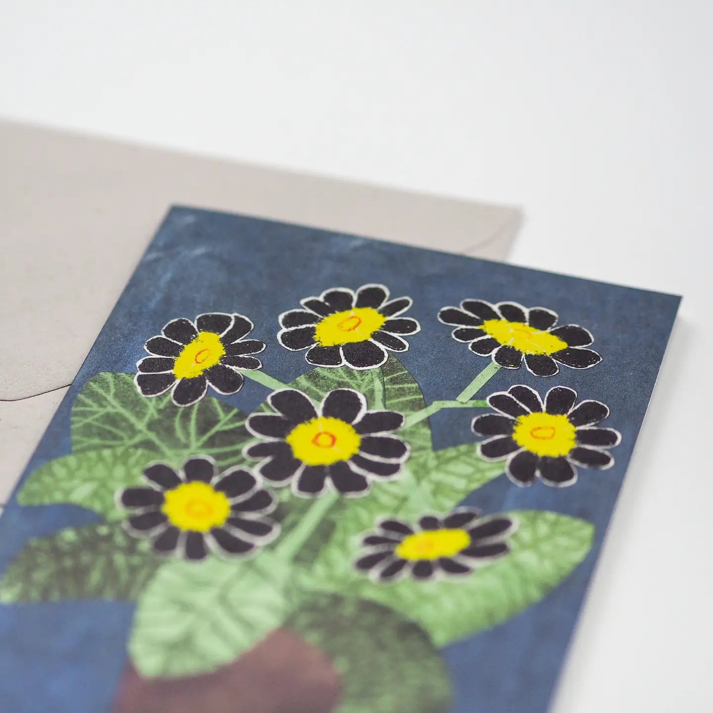 Hadley Wenskaart - Zwarte Bloemen