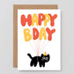 Wrap - Birthday card 'Happy Bday!' 