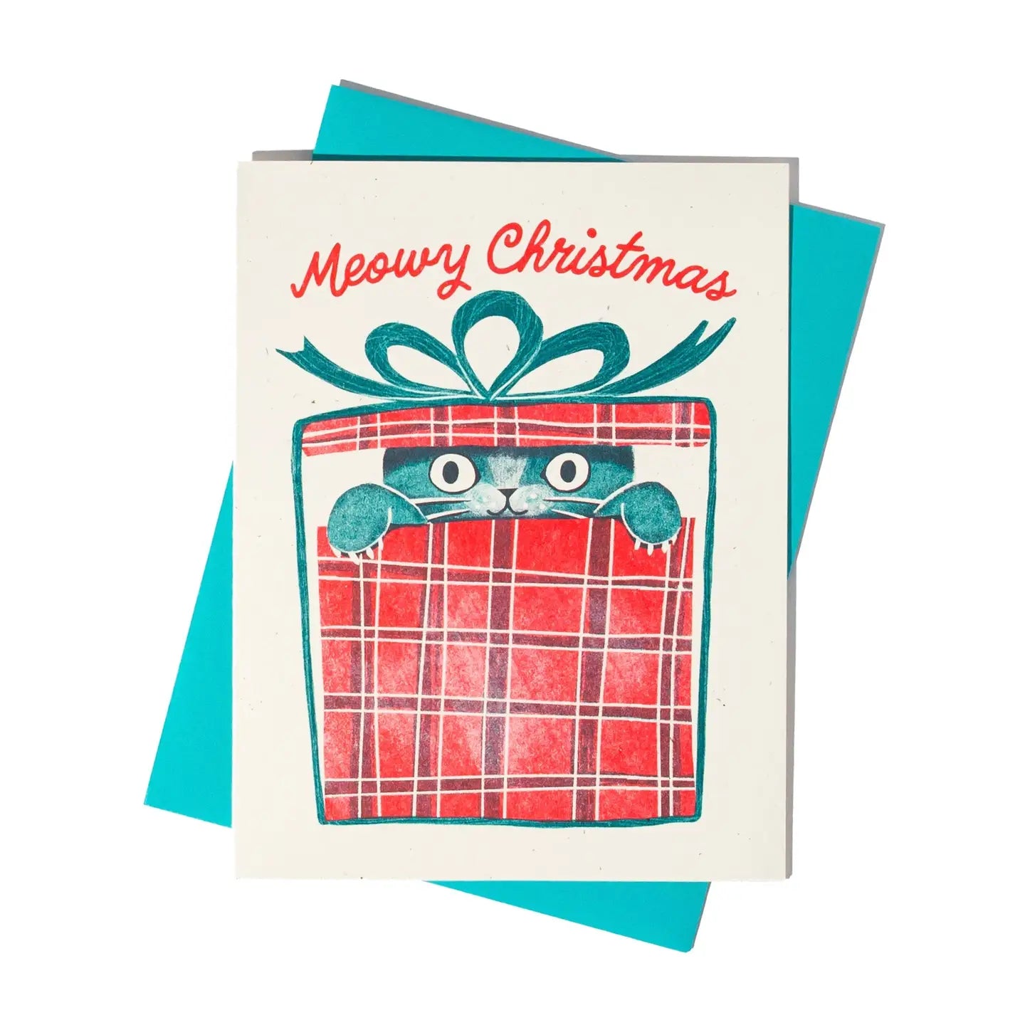 Kerstkaart Meowy Christmas - Bromstad Printing Co.