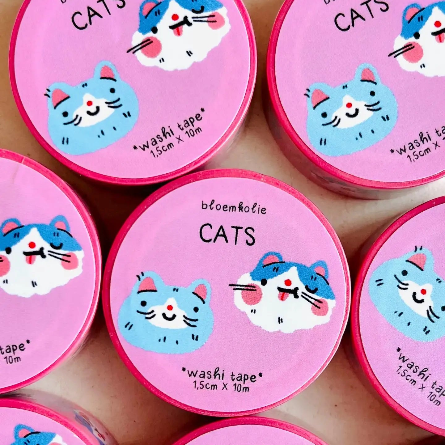 Bloemkolie Washi Tape - Cats