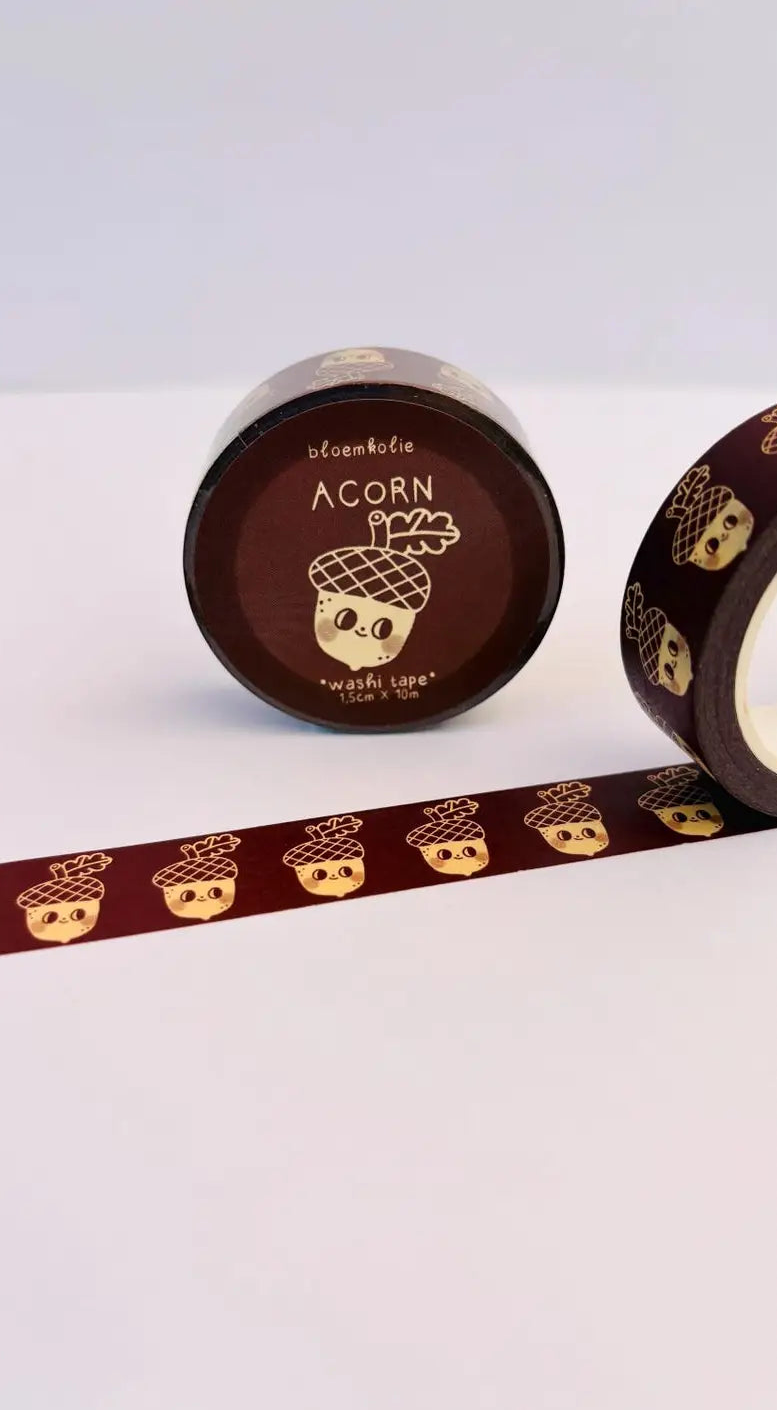 Washi Tape Acorn - Bloemkolie