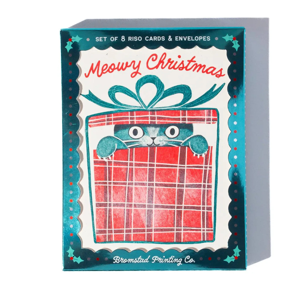 Kerstkaarten Set Miauwige Kerstkaarten - Bromstad Printing Co.
