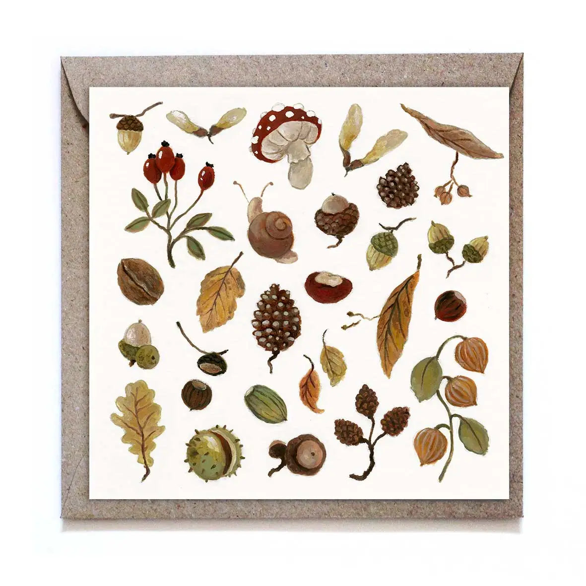 Studio Satsch Wenskaart met envelop - Autumn Foraging