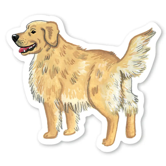 Sticker Party Mouse Studio - Majestic Golden Retriever