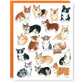 Wenskaart Corgi's - Party Mouse Studio
