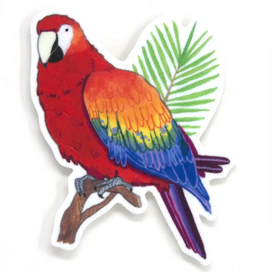 Sticker Papegaai - Party Mouse Studio