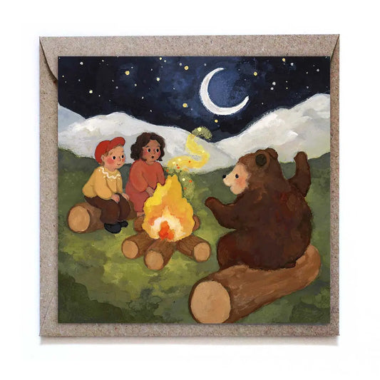 Studio Satsch Wenskaart met envelop - Campfire Stories