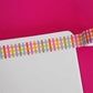 Nutmeg and Arlo Washi Tape - Clear Gingham (brede washi)