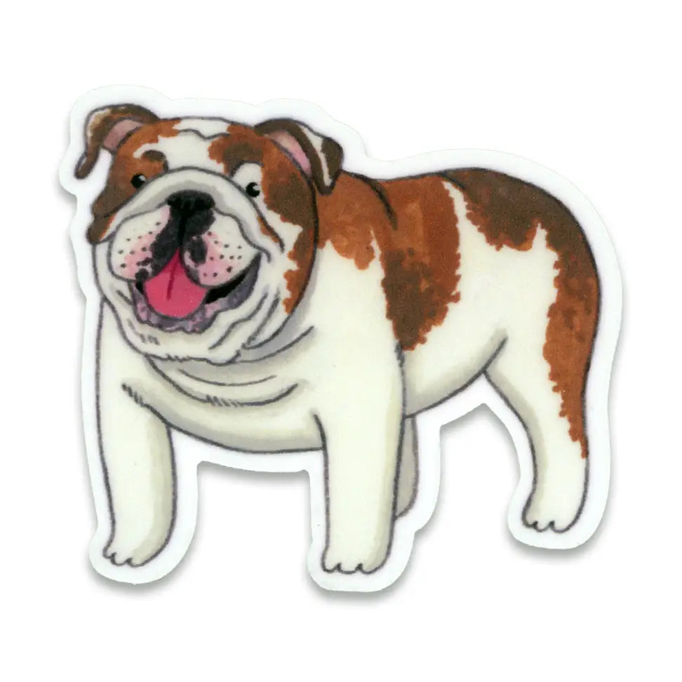 Sticker Engelse Bulldog - Party Mouse Studio