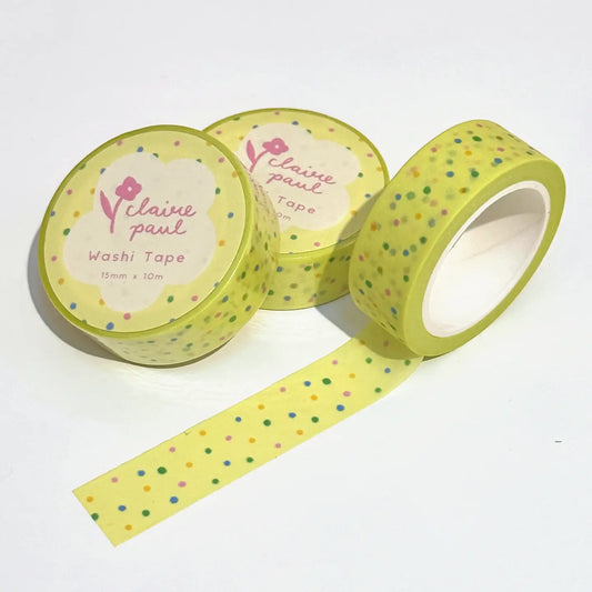 Claire Paul - Washi Tape 'Gele Polka Dots'