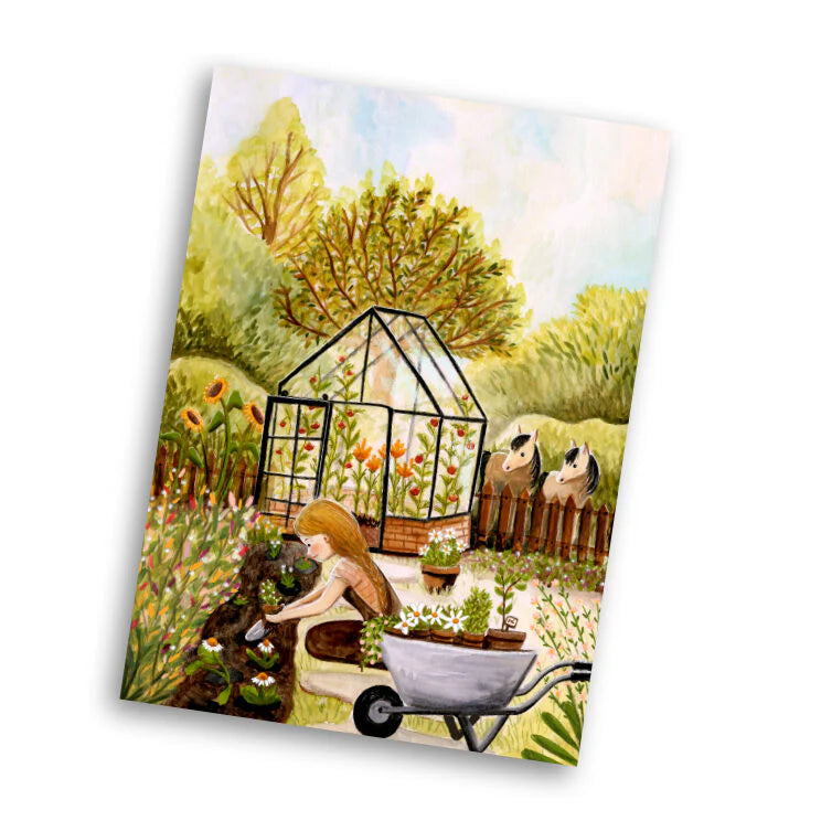 Wenskaart A6 'Tuinieren' - Esther Bennink