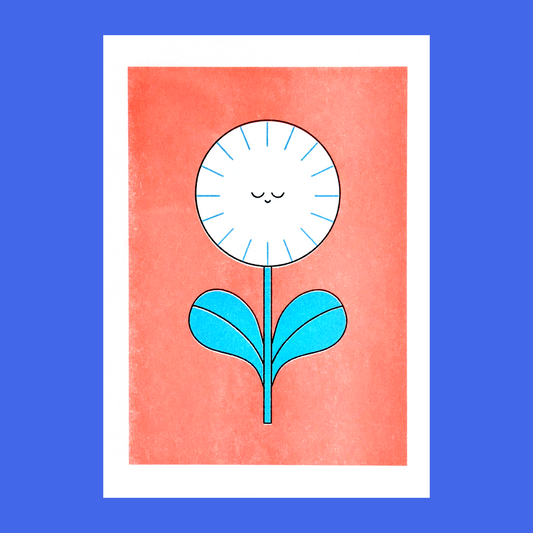Hello Vinnie - Riso Print 'Little Flower' (A5 21 x 15 cm)