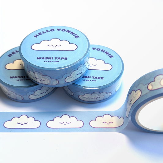 Hello Vonnie - Washi tape 'Soft Clouds'