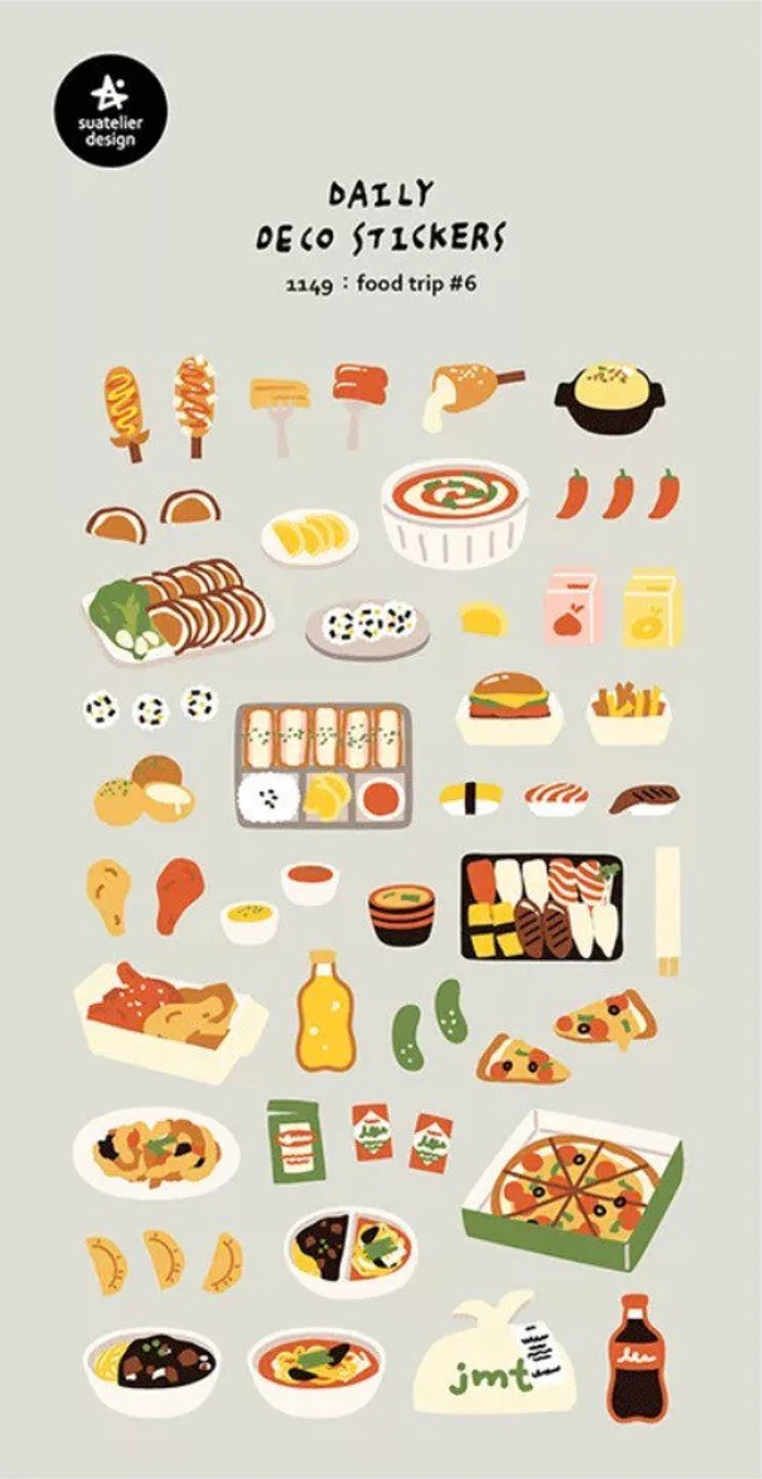 Stickers Food Trip #6 - Suatelier Design