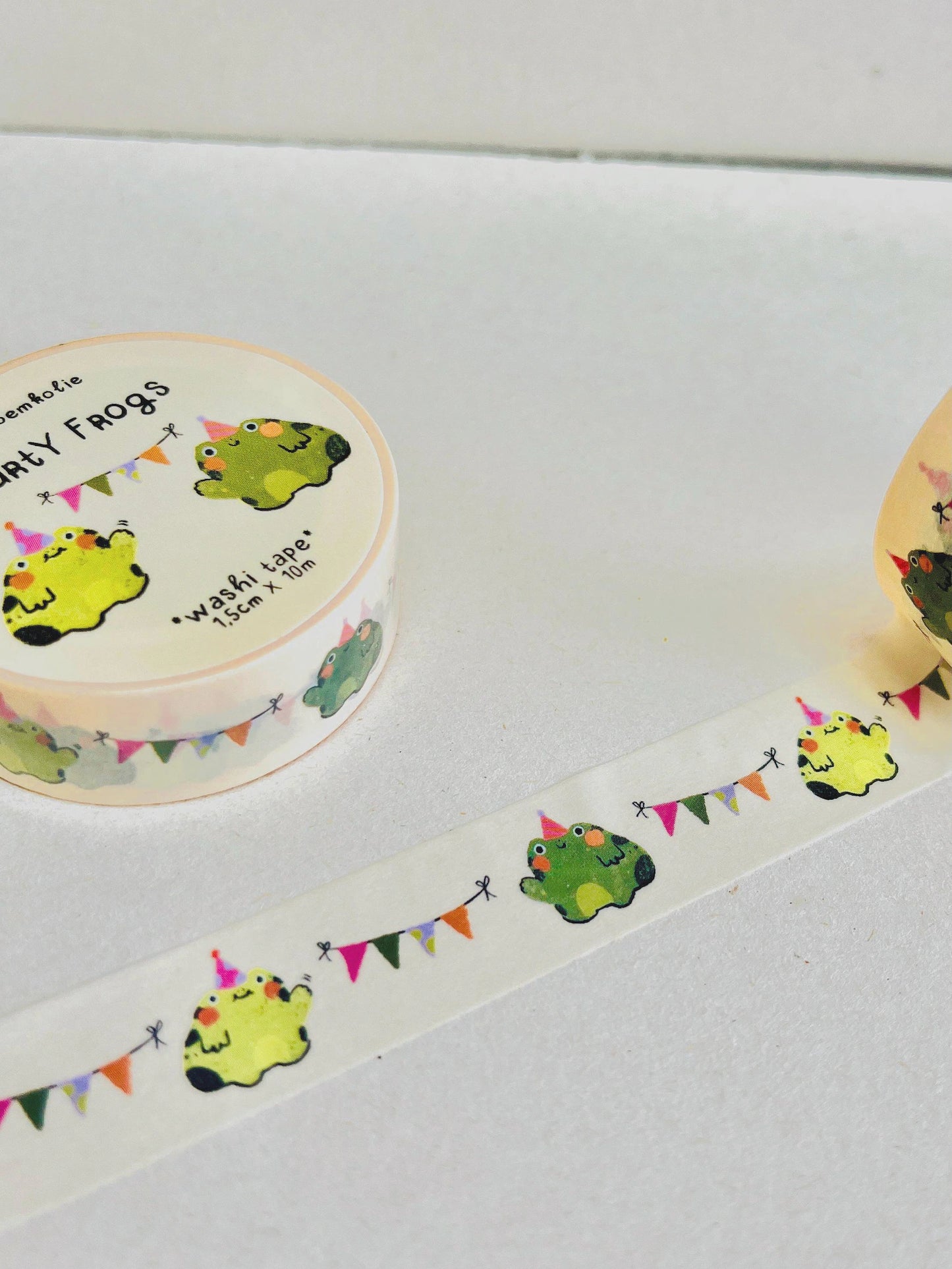 Washi Tape Party Frogs - Floral-themed
