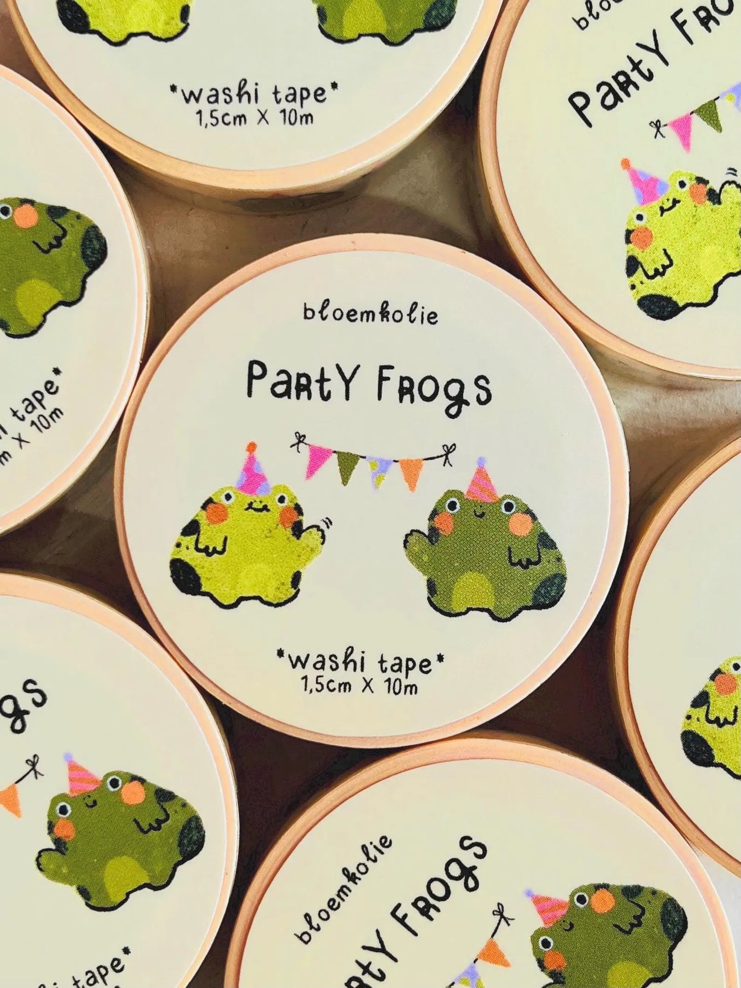 Washi Tape Party Frogs - Floral-themed