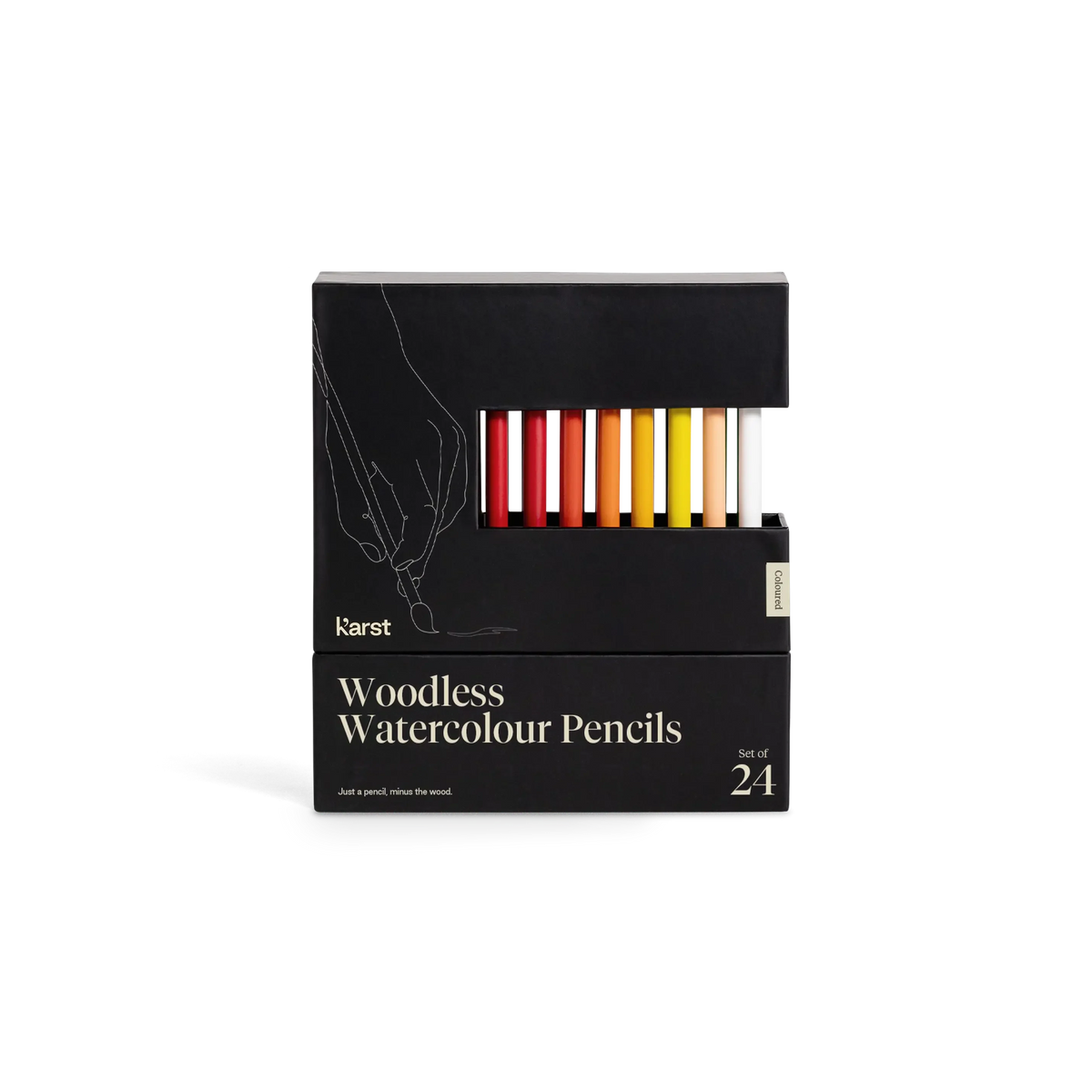 Aquarellstifte holzfrei Karst-Waren - 24er-Pack