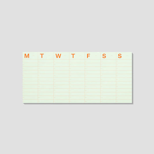 mishmash Undated Notepad - Large Time-block