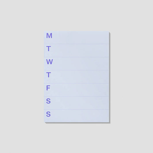 mishmash Undated Notepad - Medium Weekly