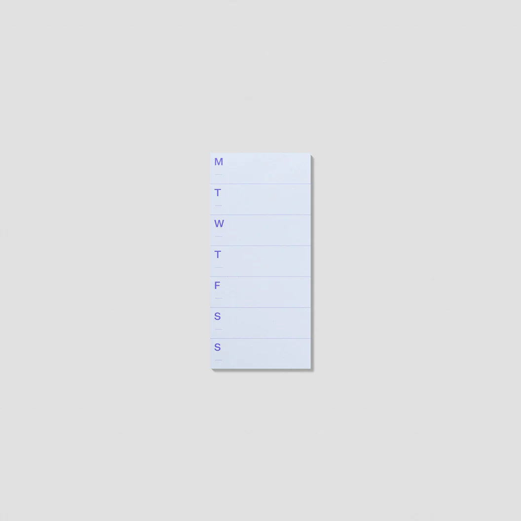 mishmash Notepad - Small Weekly